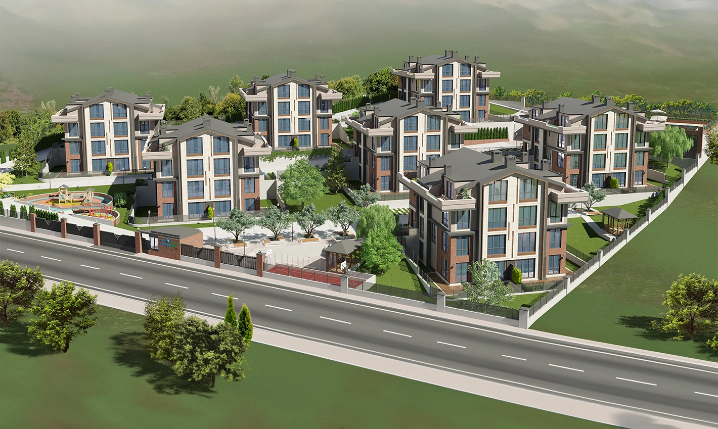 Teraphill 15 Şile’de modern konut projesi görseli
